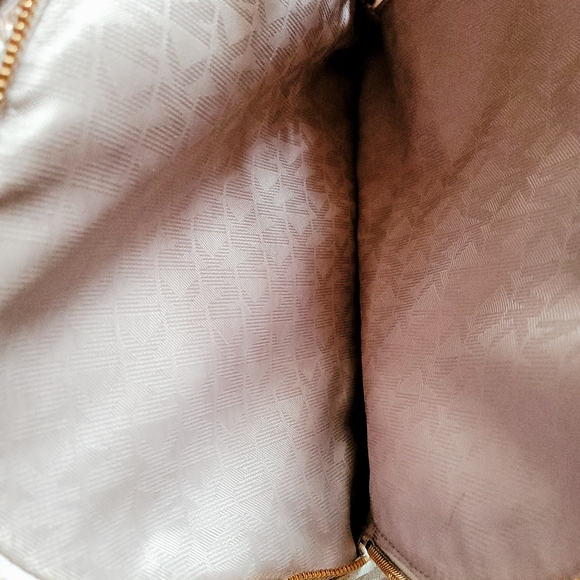 Michael Kors Beige and Gold Backpack - Picture 8 of 16